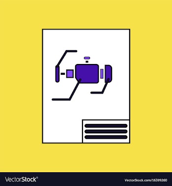 Flat icon design collection motor circuit vector image