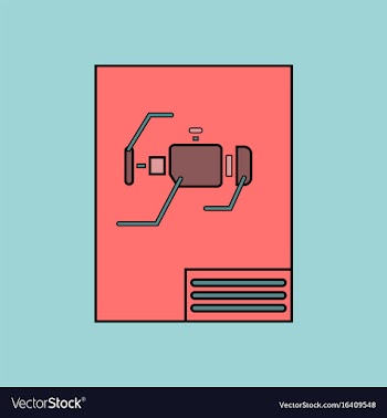 Flat icon design collection motor circuit vector image