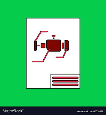 Flat icon design collection motor circuit vector image