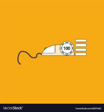 Flat icon design collection mouse and casino chip vector image