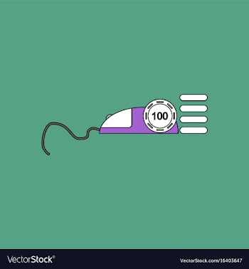 Flat icon design collection mouse and casino chip vector image
