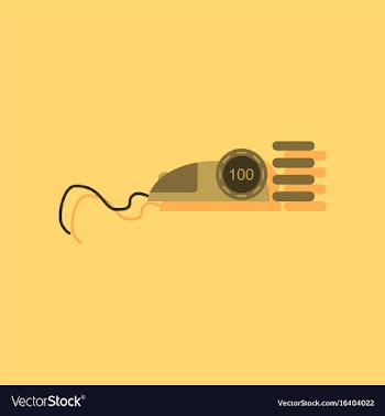 Flat icon design collection mouse and casino chip vector image