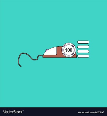 Flat icon design collection mouse and casino chip vector image