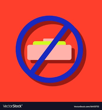 Flat icon design collection no mine sign in vector image