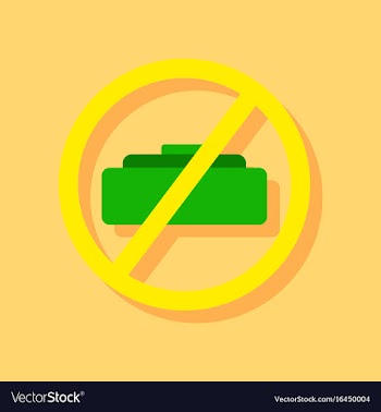 Flat icon design collection no mine sign in vector image