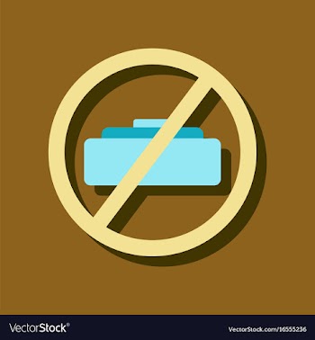 Flat icon design collection no mine sign in vector image