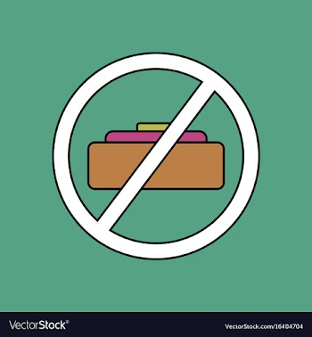 Flat icon design collection no mine sign vector image