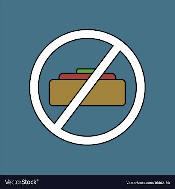 Flat icon design collection no mine sign vector image
