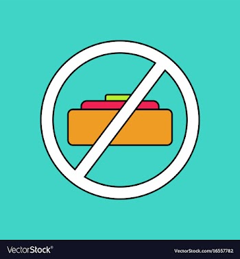 Flat icon design collection no mine sign vector image