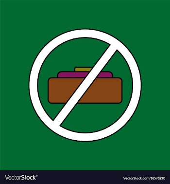 Flat icon design collection no mine sign vector image