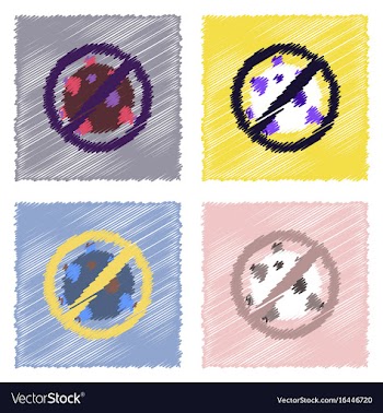 Flat icon design collection no satellites in vector image