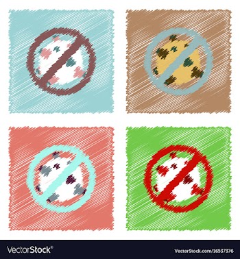 Flat icon design collection no satellites in vector image