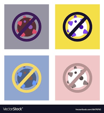 Flat icon design collection no satellites vector image