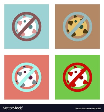 Flat icon design collection no satellites vector image
