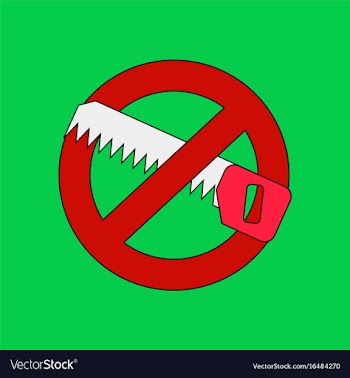 Flat icon design collection no saws vector image