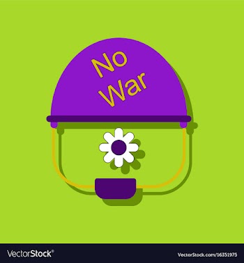 Flat icon design collection no war military vector image