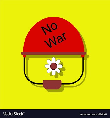 Flat icon design collection no war military vector image