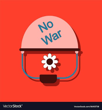 Flat icon design collection no war military vector image