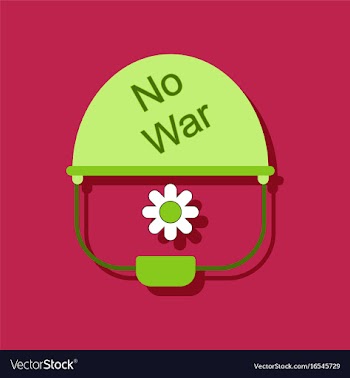 Flat icon design collection no war military vector image