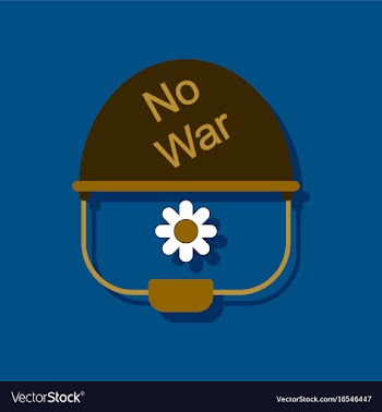 Flat icon design collection no war military vector image