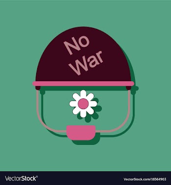 Flat icon design collection no war military vector image