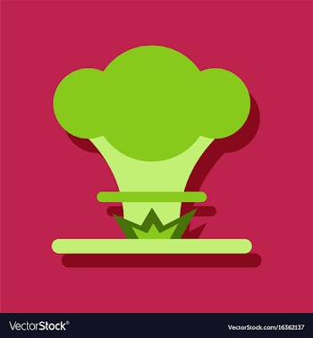 Flat icon design collection nuclear explosion in vector image