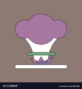 Flat icon design collection nuclear explosion vector image