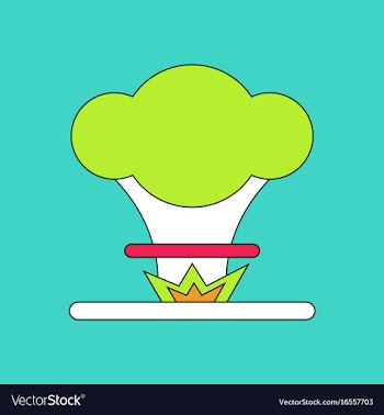 Flat icon design collection nuclear explosion vector image