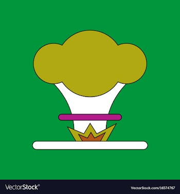 Flat icon design collection nuclear explosion vector image