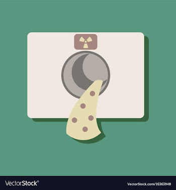 Flat icon design collection nuclear waste in vector image