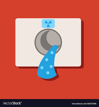 Flat icon design collection nuclear waste in vector image
