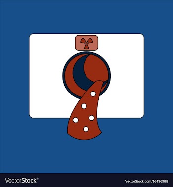 Flat icon design collection nuclear waste vector image