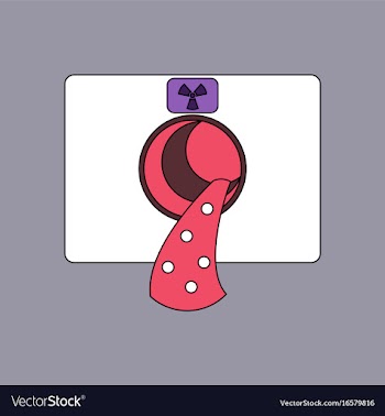 Flat icon design collection nuclear waste vector image