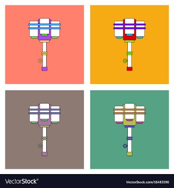Flat icon design collection old anti tank grenade vector image
