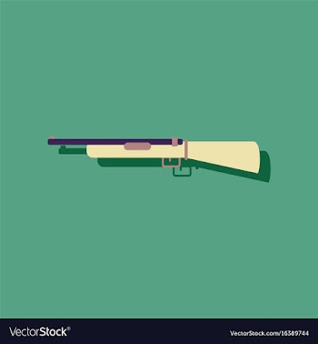 Flat icon design collection old military gun in vector image