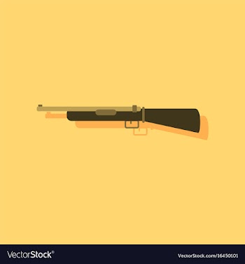 Flat icon design collection old military gun in vector image