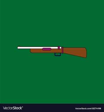 Flat icon design collection old military gun vector image