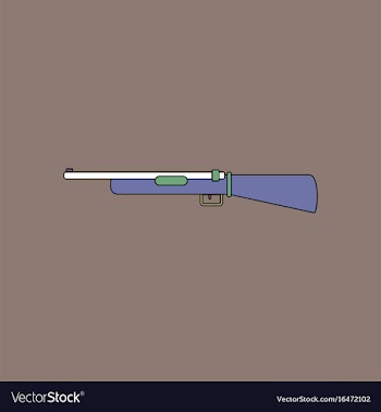 Flat icon design collection old military gun vector image