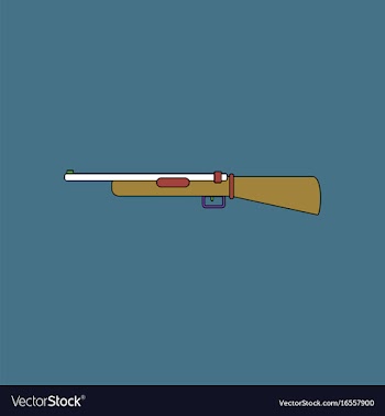 Flat icon design collection old military gun vector image