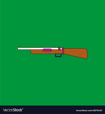 Flat icon design collection old military gun vector image