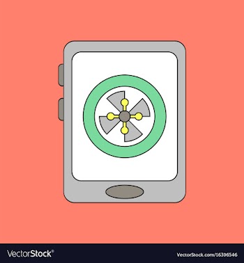 Flat icon design collection online casino roulette vector image