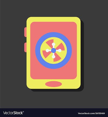 Flat icon design collection online casino vector image