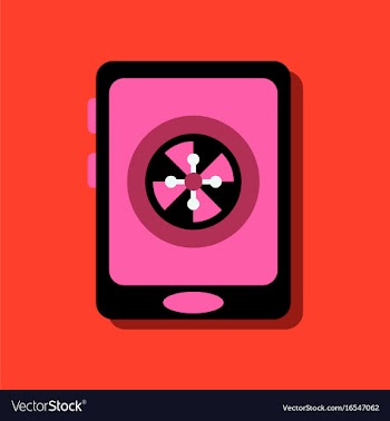 Flat icon design collection online casino vector image