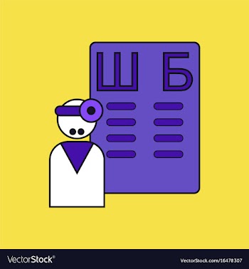 Flat icon design collection ophthalmologist and vector image