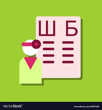 Flat icon design collection ophthalmologist and vector image