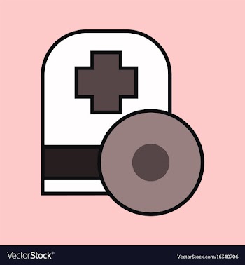 Flat icon design collection otolaryngology head vector image