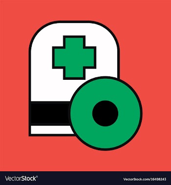 Flat icon design collection otolaryngology head vector image