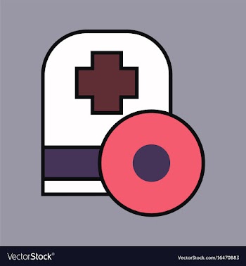 Flat icon design collection otolaryngology head vector image