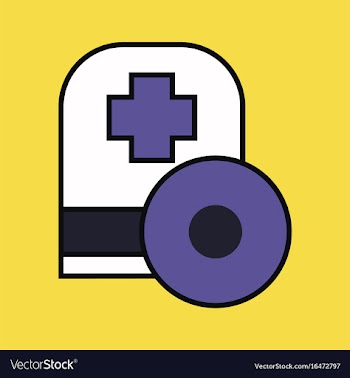 Flat icon design collection otolaryngology head vector image