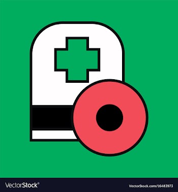 Flat icon design collection otolaryngology head vector image